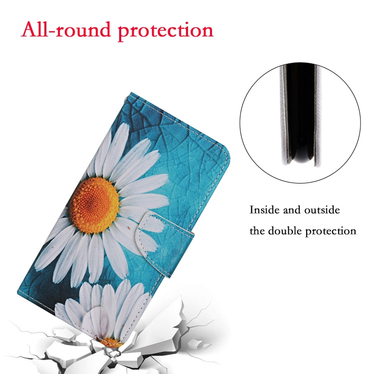 For iPhone 16 3D Colored Drawing Flip Leather Phone Case(Chrysanthemum) - iPhone 16 Cases by PMC Jewellery | Online Shopping South Africa | PMC Jewellery | Buy Now Pay Later Mobicred