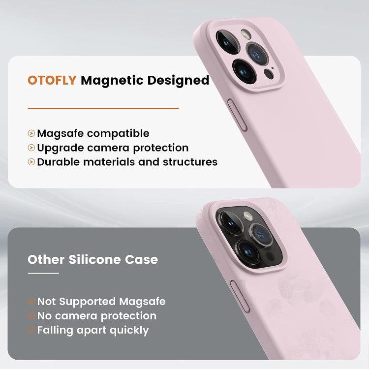 For iPhone 15 Pro Max LK MagSafe Magnetic Silicone Phone Case(Pink) - iPhone 15 Pro Max Cases by PMC Jewellery | Online Shopping South Africa | PMC Jewellery