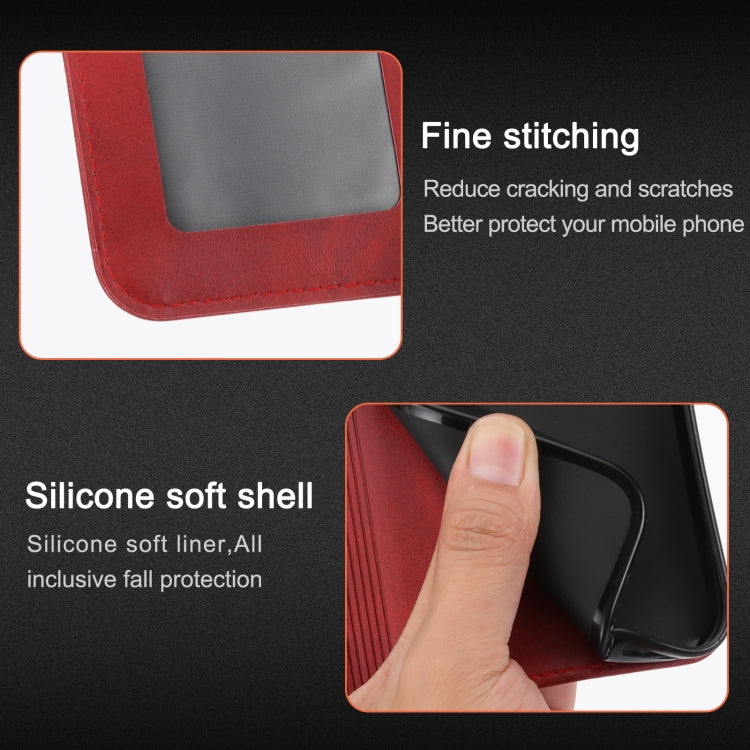 For iPhone 16 Pro Max Embossed Happy Cat Pattern Flip Leather Phone Case(Red) - iPhone 16 Pro Max Cases by PMC TechLife | Online Shopping South Africa | PMC TechLife | Buy Now Pay Later Mobicred