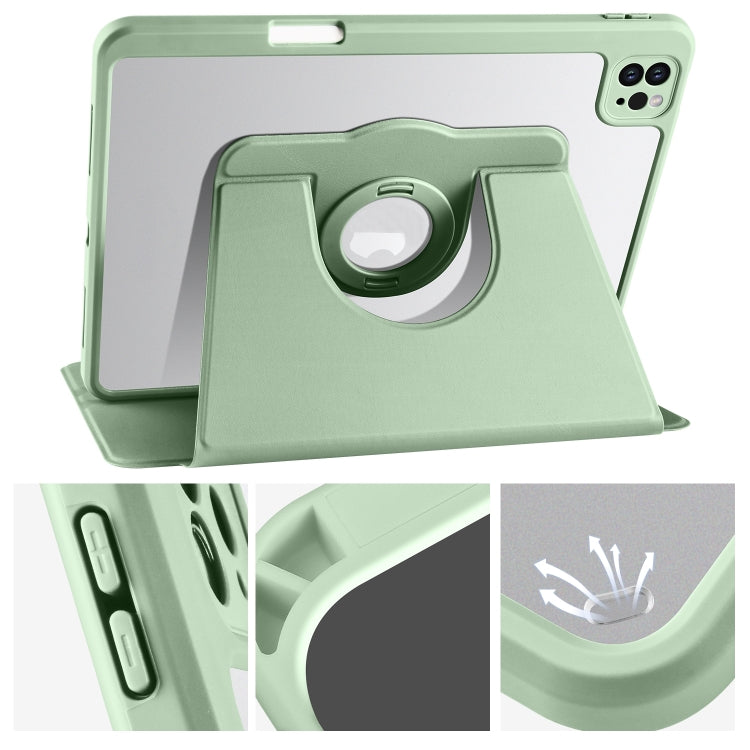 For iPad Pro 11 2024 Acrylic 360 Rotation Detachable Leather Tablet Case(Green) - iPad Pro 11 2024 Cases by PMC TechLife | Online Shopping South Africa | PMC TechLife | Buy Now Pay Later Mobicred