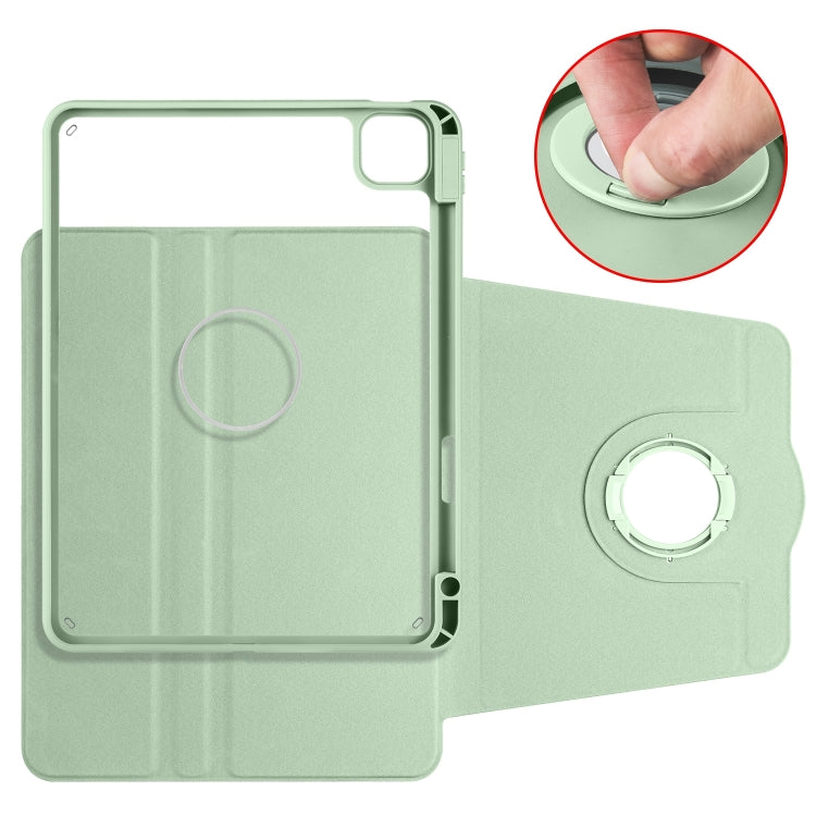 For iPad Pro 11 2024 Acrylic 360 Rotation Detachable Leather Tablet Case(Green) - iPad Pro 11 2024 Cases by PMC TechLife | Online Shopping South Africa | PMC TechLife | Buy Now Pay Later Mobicred