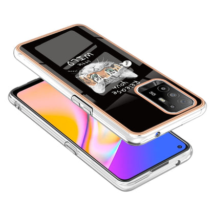 For OPPO A94 5G / A95 5G Electroplating Marble Dual-side IMD Phone Case(Natural Growth) - OPPO Cases by PMC Jewellery | Online Shopping South Africa | PMC Jewellery | Buy Now Pay Later Mobicred