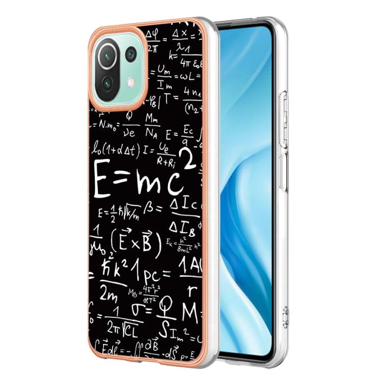 For Xiaomi 11 Lite Electroplating Marble Dual-side IMD Phone Case(Equation) - free shipping - PMC TechLife - Order now!