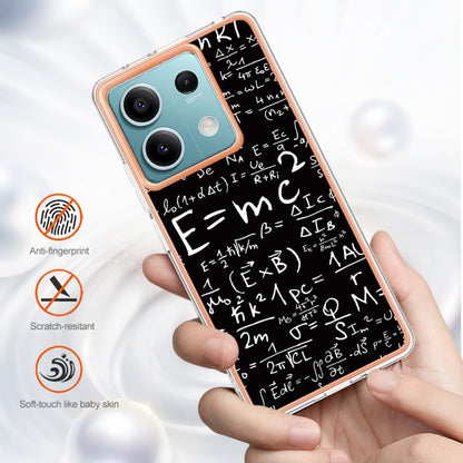 For Xiaomi Redmi Note 13 5G Electroplating Marble Dual-side IMD Phone Case(Equation) - Note 13 Cases by PMC Jewellery | Online Shopping South Africa | PMC Jewellery | Buy Now Pay Later Mobicred