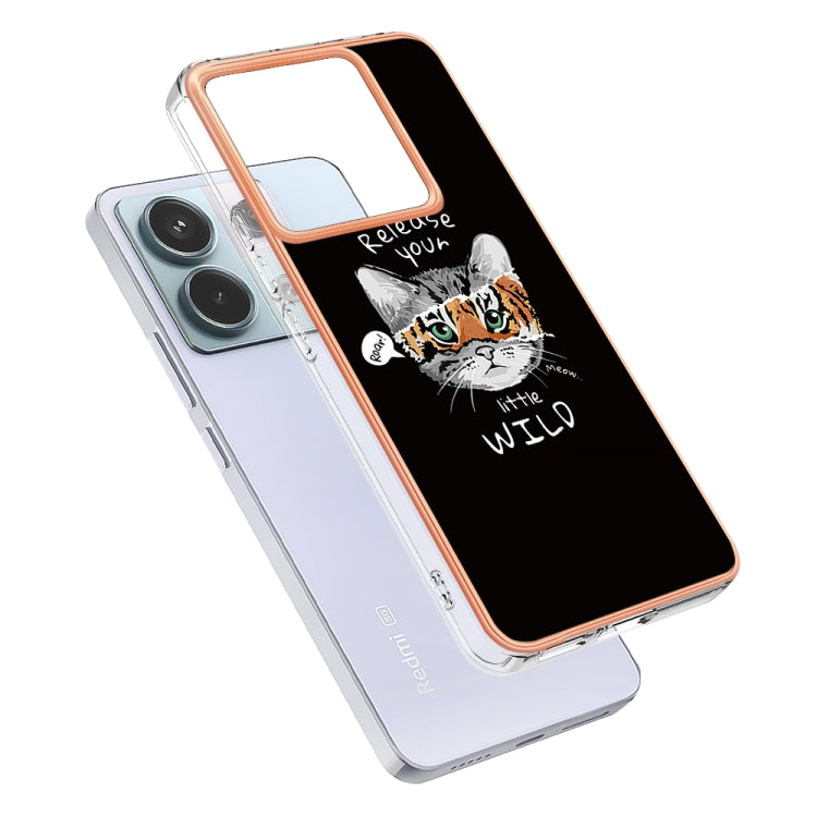 For Xiaomi Redmi Note 13 Pro 5G Global Electroplating Marble Dual-side IMD Phone Case(Natural Growth) - Note 13 Pro Cases by PMC Jewellery | Online Shopping South Africa | PMC Jewellery | Buy Now Pay Later Mobicred