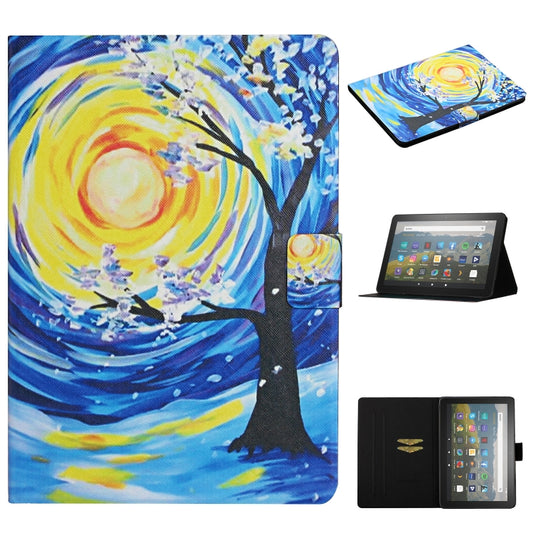 For Amazon Kindle Fire Max 11 Colored Drawing Smart Leather Tablet Case(Starry Sky Tree) - Amazon by PMC Jewellery | Online Shopping South Africa | PMC Jewellery | Buy Now Pay Later Mobicred