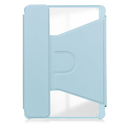 For Samsung Galaxy Tab S9 360 Rotation Transparent Smart Leather Case with Keyboard(Sky Blue) - Galaxy Tab S9 Cases by PMC Jewellery | Online Shopping South Africa | PMC Jewellery