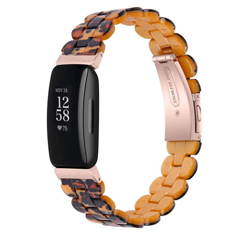 For Fitbit Inspire 3 Oval Resin Replacement Watch Band(Leopard) - Watch Bands by PMc TechLife | Online Shopping South Africa | PMc TechLife | Buy Now Pay Later Mobicred