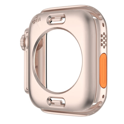 For Apple Watch Series 9 / 8 / 7 41mm Change to Ultra 49mm Waterproof All-Inclusive Film Hybrid PC Watch Case(Rose Gold) - Watch Cases by PMC Jewellery | Online Shopping South Africa | PMC Jewellery | Buy Now Pay Later Mobicred