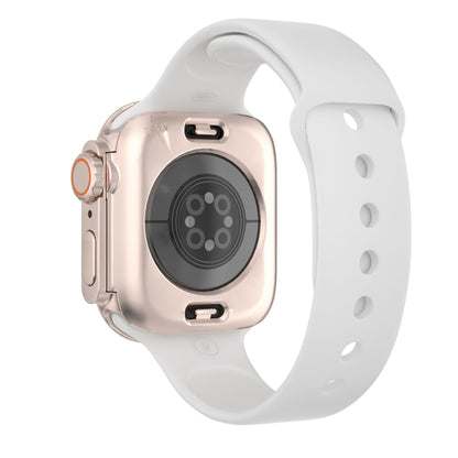 For Apple Watch Series 9 / 8 / 7 41mm Change to Ultra 49mm Waterproof All-Inclusive Film Hybrid PC Watch Case(Rose Gold) - Watch Cases by PMC Jewellery | Online Shopping South Africa | PMC Jewellery | Buy Now Pay Later Mobicred