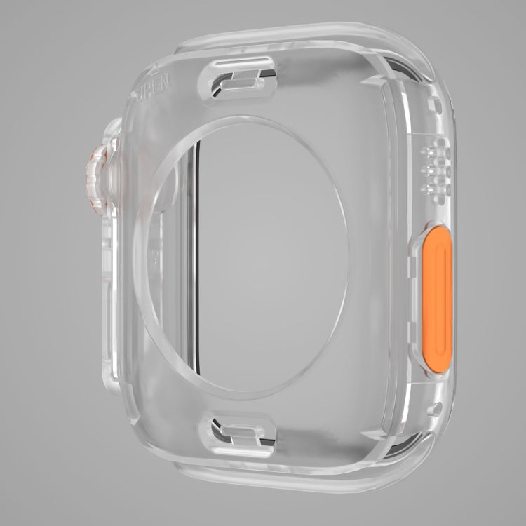 For Apple Watch Series 6 / 5 / 4 / SE 40mm Change to Ultra 49mm Waterproof All-Inclusive Film Hybrid PC Watch Case(Transparent) - Watch Cases by PMC Jewellery | Online Shopping South Africa | PMC Jewellery | Buy Now Pay Later Mobicred