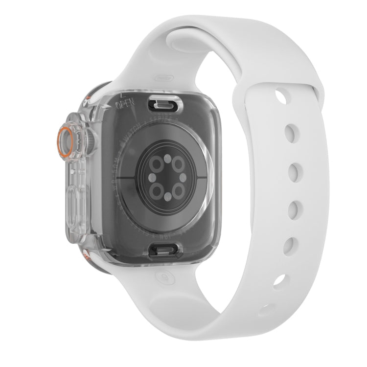 For Apple Watch Series 6 / 5 / 4 / SE 40mm Change to Ultra 49mm Waterproof All-Inclusive Film Hybrid PC Watch Case(Transparent) - Watch Cases by PMC Jewellery | Online Shopping South Africa | PMC Jewellery | Buy Now Pay Later Mobicred