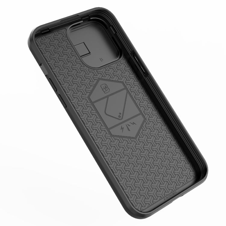 For iPhone 15 Pro Sliding Camshield TPU + PC Shockproof Phone Case with Holder(Black) - iPhone 15 Pro Cases by PMC TechLife | Online Shopping South Africa | PMC TechLife | Buy Now Pay Later Mobicred