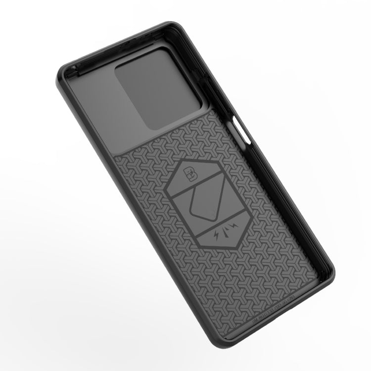 For Xiaomi Redmi Note 13R Pro 5G Sliding Camshield TPU + PC Shockproof Phone Case with Holder(Purple) - Xiaomi Cases by PMC TechLife | Online Shopping South Africa | PMC TechLife | Buy Now Pay Later Mobicred
