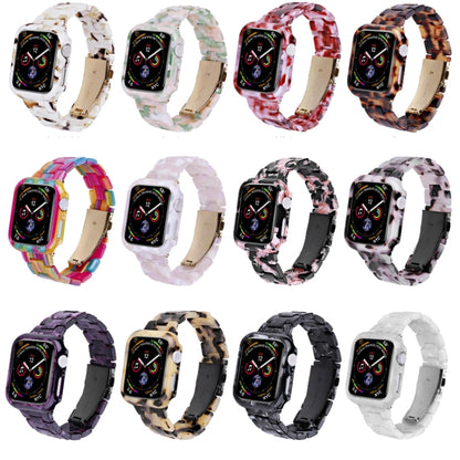 For Apple Watch Ultra 2 / Ultra 49mm Printed Resin PC Watch Band Case Kit(Purple) - Watch Cases by PMC Jewellery | Online Shopping South Africa | PMC Jewellery | Buy Now Pay Later Mobicred