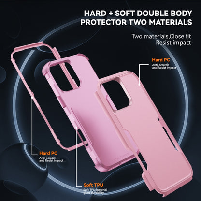 For iPhone 16 Pro Max Commuter Shockproof TPU + PC Phone Case(Pink) - iPhone 16 Pro Max Cases by PMC Jewellery | Online Shopping South Africa | PMC Jewellery | Buy Now Pay Later Mobicred