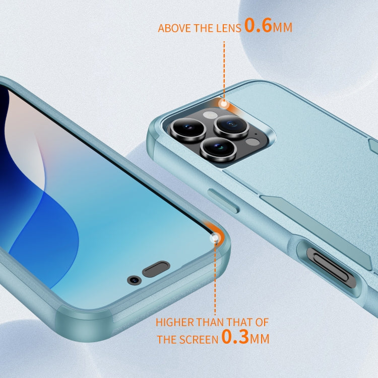 For iPhone 16 Pro Max Commuter Shockproof TPU + PC Phone Case(Grey Green) - iPhone 16 Pro Max Cases by PMC TechLife | Online Shopping South Africa | PMC TechLife | Buy Now Pay Later Mobicred
