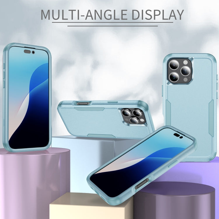 For iPhone 16 Pro Max Commuter Shockproof TPU + PC Phone Case(Grey Green) - iPhone 16 Pro Max Cases by PMC TechLife | Online Shopping South Africa | PMC TechLife | Buy Now Pay Later Mobicred