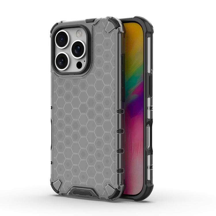 For iPhone 16 Pro Max Honeycomb Shockproof Phone Case(Black) - iPhone 16 Pro Max Cases by PMC TechLife | Online Shopping South Africa | PMC TechLife | Buy Now Pay Later Mobicred