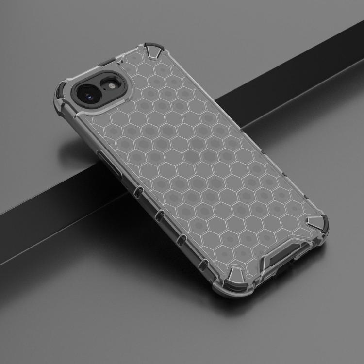 For iPhone 16e Honeycomb Shockproof Phone Case(Black) - free shipping - PMC TechLife - Order now!