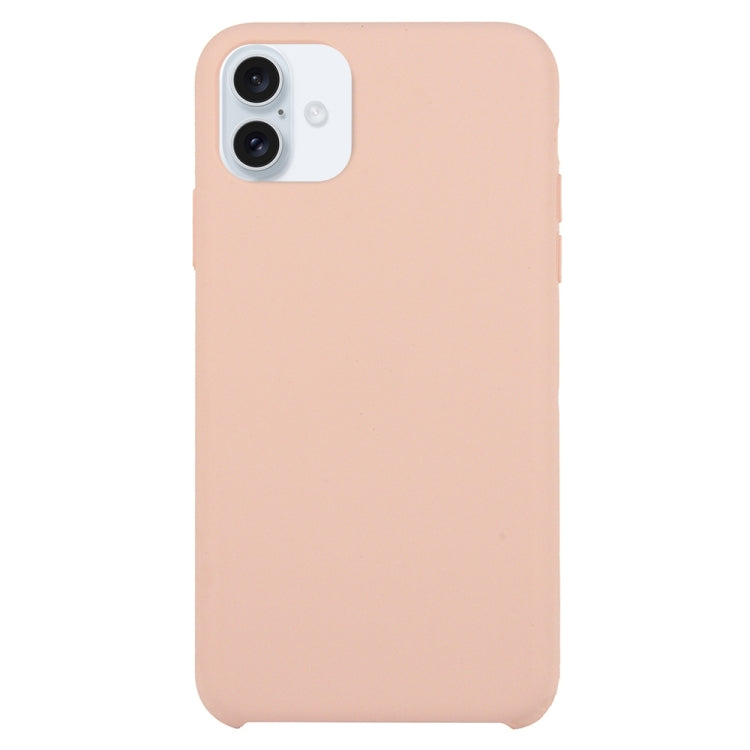 For iPhone 16 Solid Silicone Phone Case(Pink) - iPhone 16 Cases by PMC Jewellery | Online Shopping South Africa | PMC Jewellery | Buy Now Pay Later Mobicred