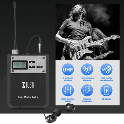 XTUGA  IEM1100 Professional Wireless In Ear Monitor System 5 BodyPacks(US Plug) - Microphone by XTUGA | Online Shopping South Africa | PMC Jewellery | Buy Now Pay Later Mobicred