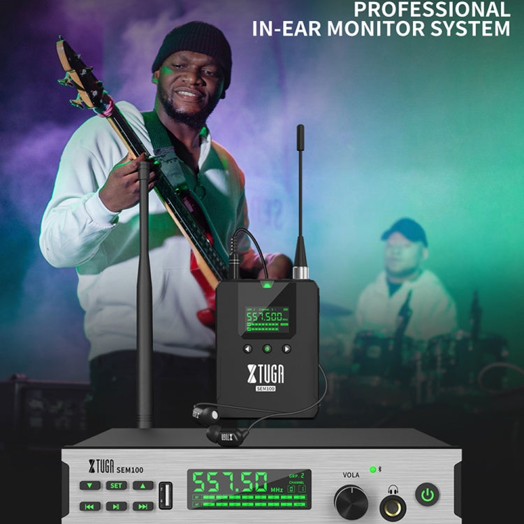 XTUGA SEM100 Professional Wireless In Ear Monitor System 1 BodyPacks(EU Plug) - Microphone by XTUGA | Online Shopping South Africa | PMC Jewellery | Buy Now Pay Later Mobicred