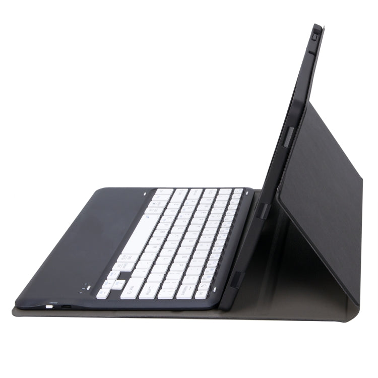 For Samsung Galaxy Tab S9+ A810B Pen Slot Detachable Bluetooth Keyboard Leather Tablet Case(Black+White) - Samsung Keyboard by PMC TechLife | Online Shopping South Africa | PMC TechLife