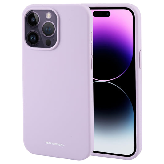 For iPhone 15 Pro Max GOOSPERY SILICONE Silky Soft TPU Phone Case(Purple) - iPhone 15 Pro Max Cases by GOOSPERY | Online Shopping South Africa | PMC Jewellery | Buy Now Pay Later Mobicred