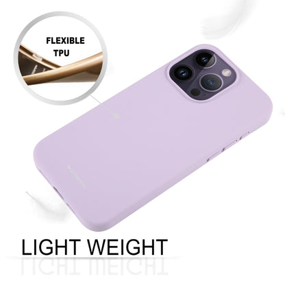 For iPhone 15 Pro Max GOOSPERY SILICONE Silky Soft TPU Phone Case(Purple) - iPhone 15 Pro Max Cases by GOOSPERY | Online Shopping South Africa | PMC Jewellery | Buy Now Pay Later Mobicred