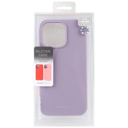 For iPhone 15 Pro Max GOOSPERY SILICONE Silky Soft TPU Phone Case(Purple) - iPhone 15 Pro Max Cases by GOOSPERY | Online Shopping South Africa | PMC Jewellery | Buy Now Pay Later Mobicred