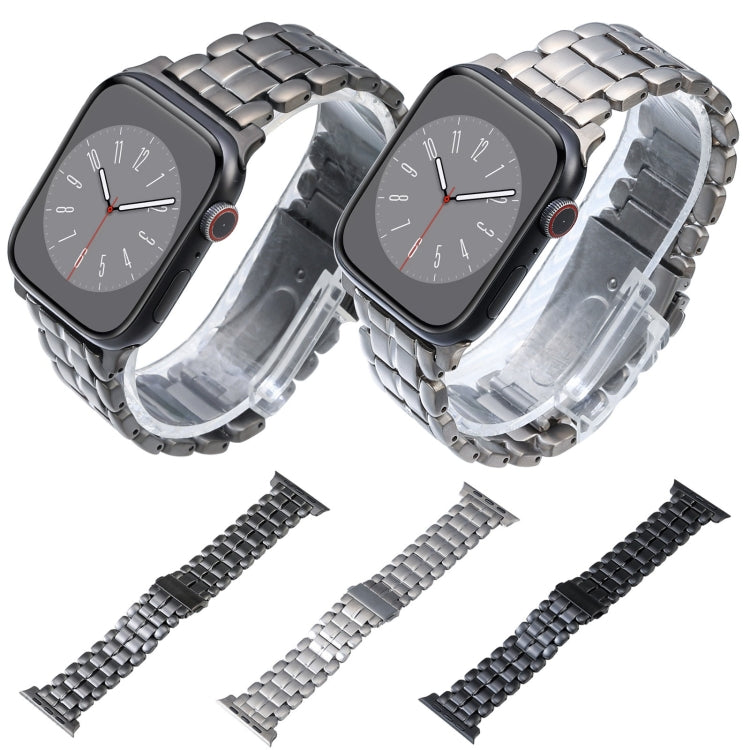 For Apple Watch SE 2023 44mm Five Beads Titanium Steel Watch Band(Grey) - free shipping - PMC TechLife - Order now!