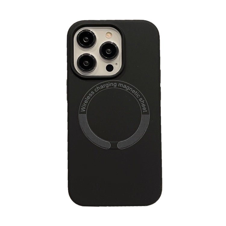 For iPhone 15 Pro Magsafe Magnetic Silicone Phone Case(Black) - iPhone 15 Pro Cases by PMC Jewellery | Online Shopping South Africa | PMC Jewellery