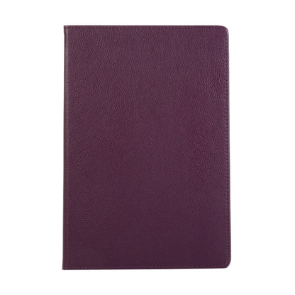 For Samsung Galaxy Tab S9 360 Degrees Rotation Holder Litchi Texture Leather Tablet Case(Purple) - Galaxy Tab S9 Cases by PMC Jewellery | Online Shopping South Africa | PMC Jewellery | Buy Now Pay Later Mobicred