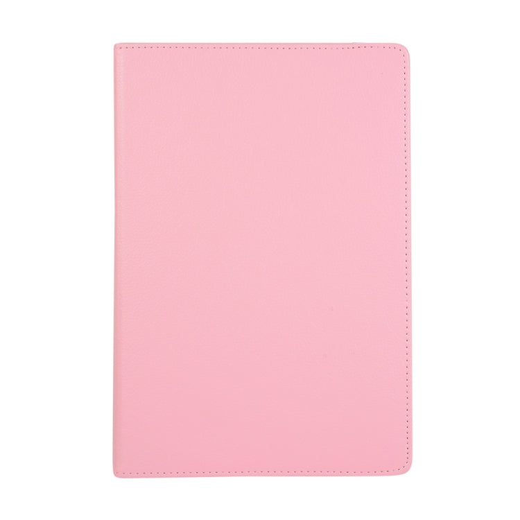 For Samsung Galaxy Tab S9 360 Degrees Rotation Holder Litchi Texture Leather Tablet Case(Pink) - Galaxy Tab S9 Cases by PMC Jewellery | Online Shopping South Africa | PMC Jewellery | Buy Now Pay Later Mobicred