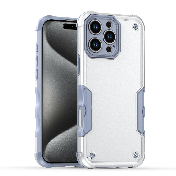 For iPhone 16 Pro Non-slip Shockproof Armor Phone Case(White) - iPhone 16 Pro Cases by PMC Jewellery | Online Shopping South Africa | PMC Jewellery | Buy Now Pay Later Mobicred