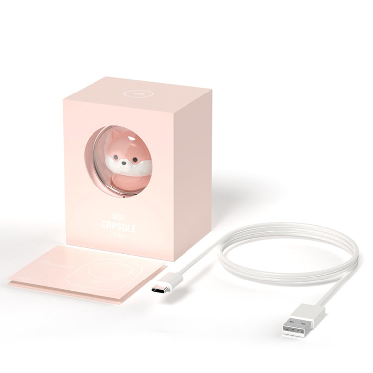 M18 USB Charging Silent Portable Hanging Neck Space Capsule Electric Fan(Pink) - Electric Fans by PMC Jewellery | Online Shopping South Africa | PMC Jewellery | Buy Now Pay Later Mobicred