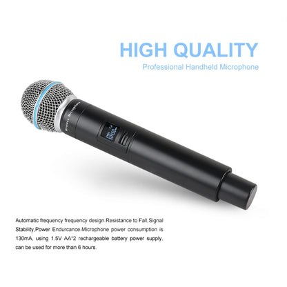 XTUGA A140-H Wireless Microphone System 4 Channel UHF Handheld Microphone(AU Plug) - Microphone by XTUGA | Online Shopping South Africa | PMC Jewellery | Buy Now Pay Later Mobicred