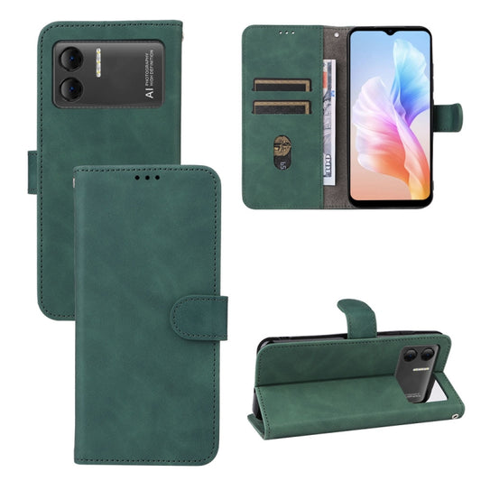 For Doogee X98 / X98 Pro Skin Feel Magnetic Flip Leather Phone Case(Green) - More Brand by PMC Jewellery | Online Shopping South Africa | PMC Jewellery | Buy Now Pay Later Mobicred