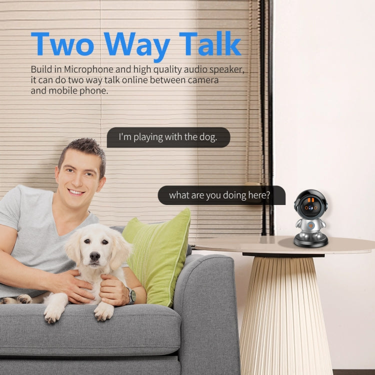 ESCAM PT302 Robot 3MP One Click Call Humanoid Detection WiFi IP Camera(EU Plug) - Wireless Camera by ESCAM | Online Shopping South Africa | PMC Jewellery