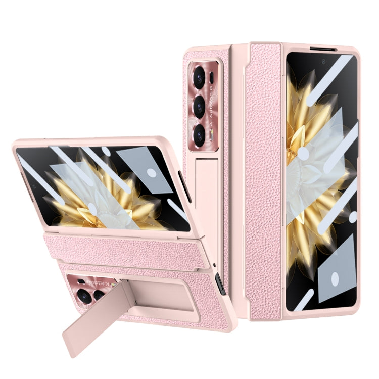 For Honor Magic V2 Shield Series Integrated Folding Phone Case(Pink) - Honor Cases by PMC TechLife | Online Shopping South Africa | PMC TechLife | Buy Now Pay Later Mobicred