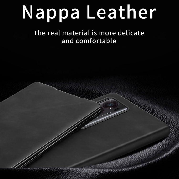 For Honor Magic V2 Celebrity Series Napa Texture Shockproof Phone Leather Case(Sapphire Blue) - Honor Cases by PMC TechLife | Online Shopping South Africa | PMC TechLife | Buy Now Pay Later Mobicred