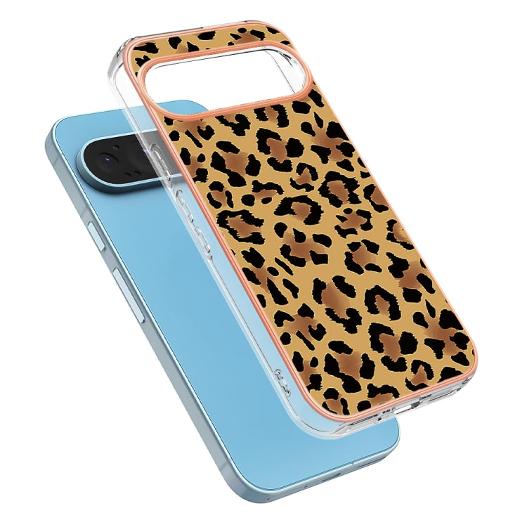 For Google Pixel 9 Pro XL Electroplating Dual-side IMD Phone Case(Leopard Print) - Google Cases by PMC Jewellery | Online Shopping South Africa | PMC Jewellery | Buy Now Pay Later Mobicred