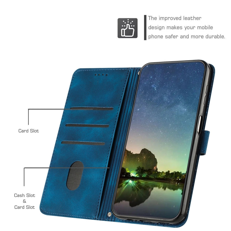 For vivo Y100 IDN Dream Triangle Leather Phone Case with Lanyard(Blue) - vivo Cases by PMC Jewellery | Online Shopping South Africa | PMC Jewellery | Buy Now Pay Later Mobicred