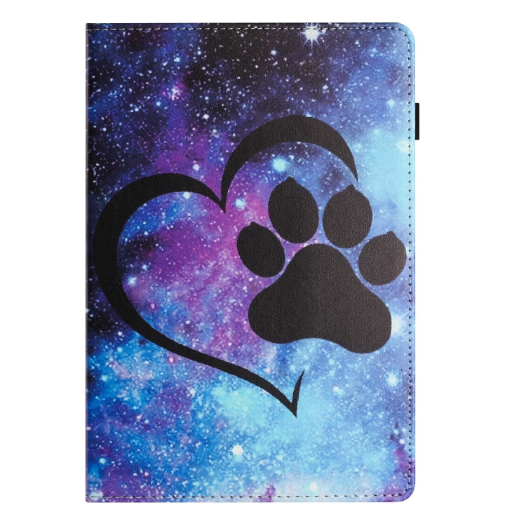 For Lenovo Tab M10 Sewing Litchi Texture Smart Leather Tablet Case(Footprint) - Lenovo by PMC TechLife | Online Shopping South Africa | PMC TechLife | Buy Now Pay Later Mobicred