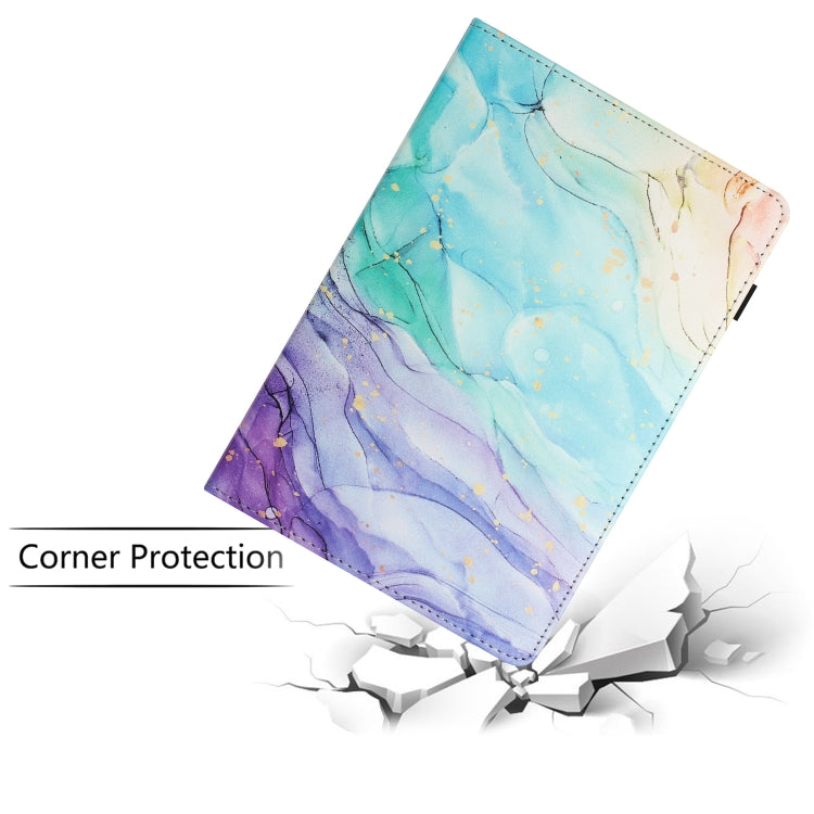 For Lenovo M10 Plus Sewing Litchi Texture Smart Leather Tablet Case(Oil Painting) - Lenovo by PMC TechLife | Online Shopping South Africa | PMC TechLife | Buy Now Pay Later Mobicred
