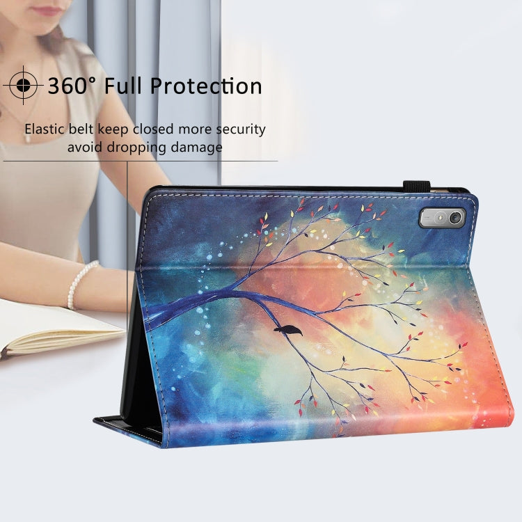 For Lenovo Tab P11 Gen 2 Sewing Litchi Texture Smart Leather Tablet Case(Oil Painting Tree) - Lenovo by PMC TechLife | Online Shopping South Africa | PMC TechLife | Buy Now Pay Later Mobicred