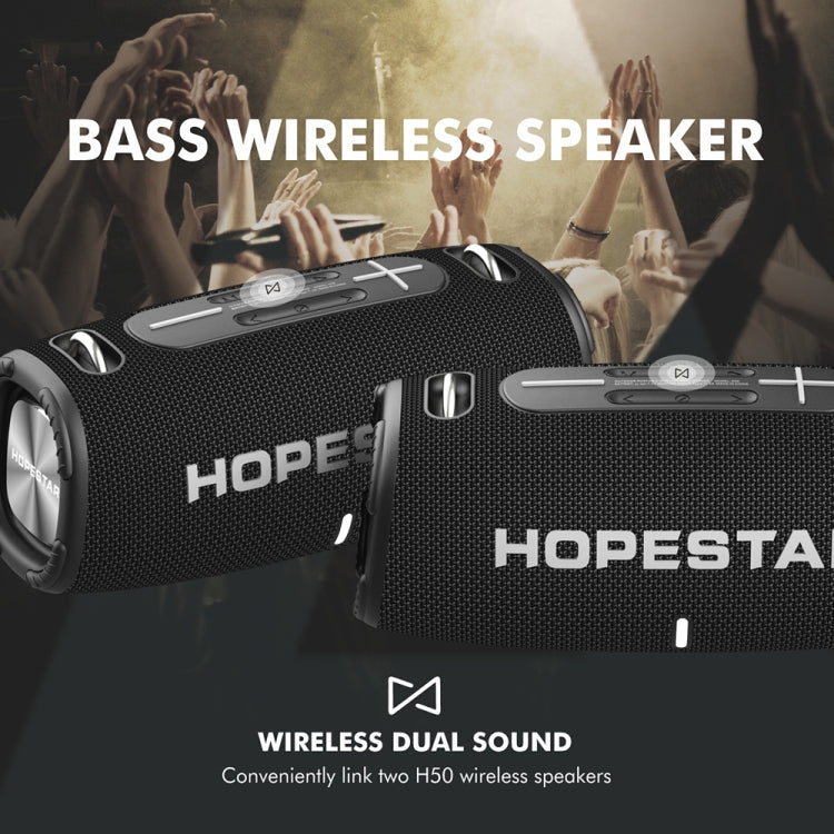 HOPESTAR H50 lPX6 Waterproof Portable Wireless Bluetooth Speaker(Blue) - Desktop Speaker by HOPESTAR | Online Shopping South Africa | PMC Jewellery | Buy Now Pay Later Mobicred