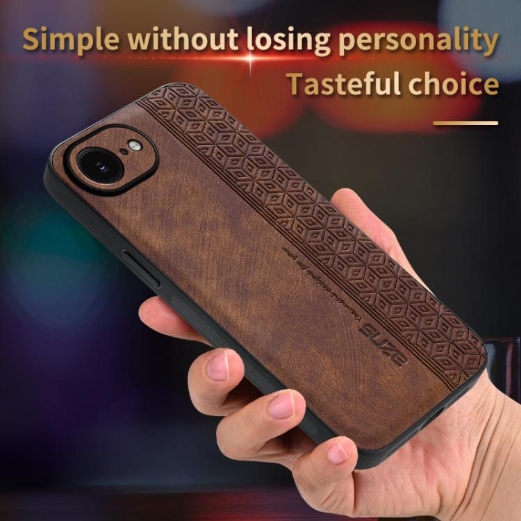 For iPhone 16e AZNS 3D Embossed Skin Feel Phone Case(Sapphire Blue) - free shipping - PMc TechLife - Order now!