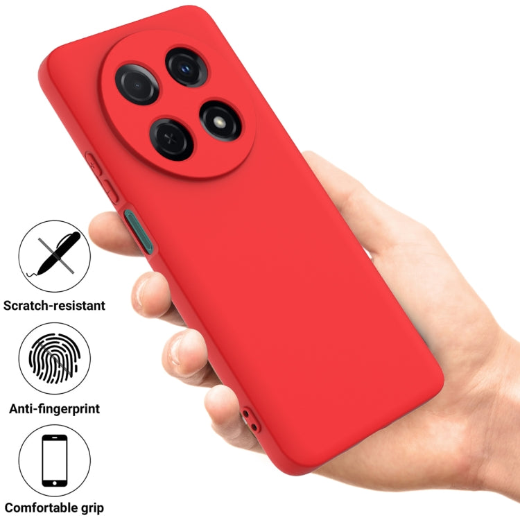 For Huawei nova 12i Solid Color Liquid Silicone Dropproof Full Coverage Protective Case(Red) - Huawei Cases by PMC Jewellery | Online Shopping South Africa | PMC Jewellery | Buy Now Pay Later Mobicred